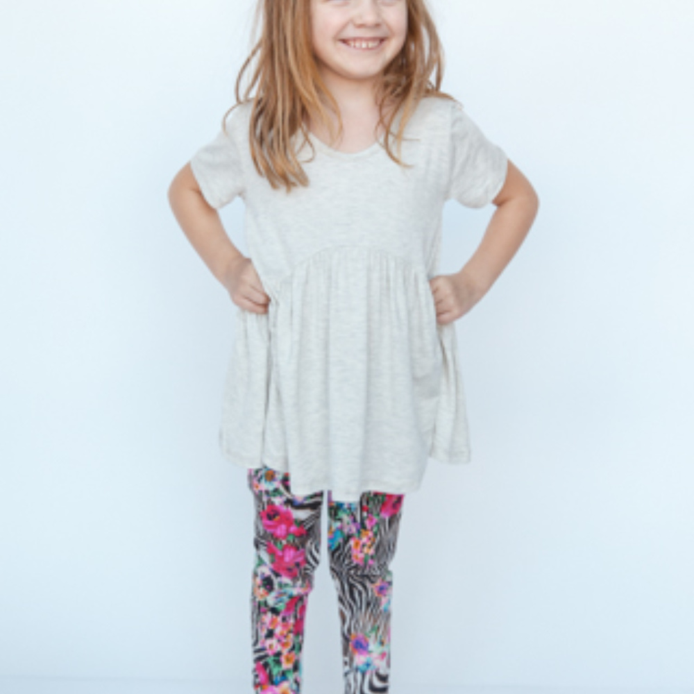 Kid Muse Top Light Oatmeal